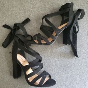 Strappy Chunky Heels